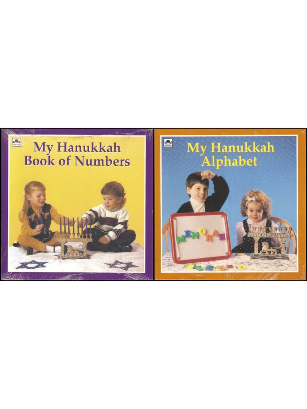 VTG My Hanukkah Alphabet & Book of Numbers Golden Photo Books 1993 Sealed NOS